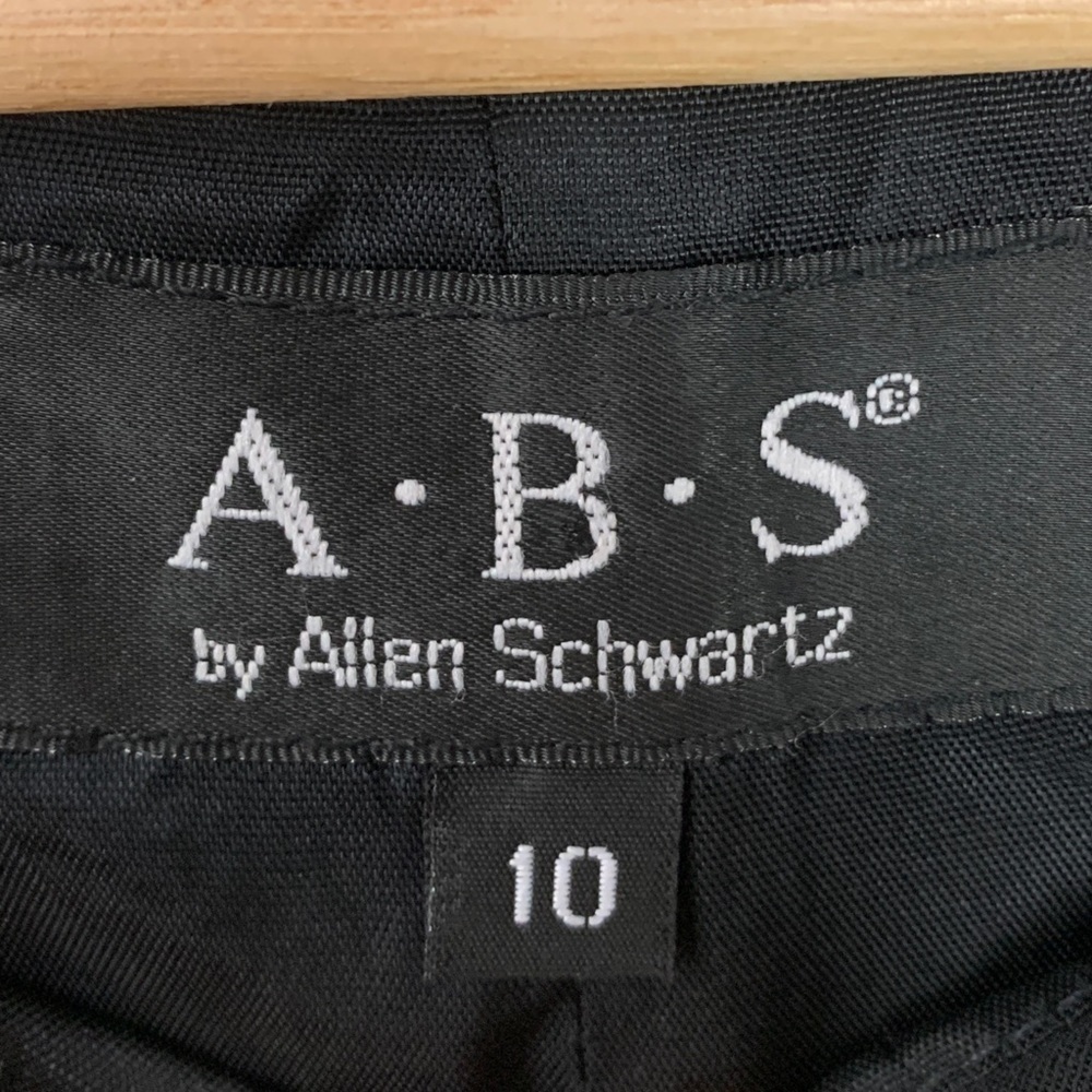 A.B.S. By Allen Schwartz Side Zippers Sleeveless Bodycon Mini Dress Black Sz 10 - Picture 10 of 11